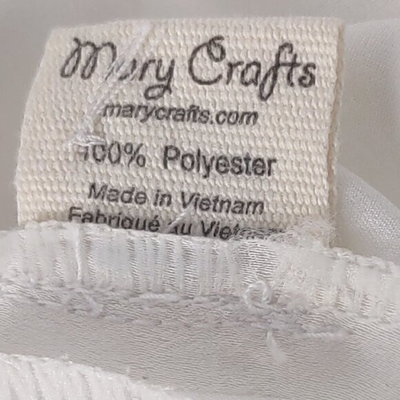 Marycrafts White Long Sleeve 2 Button Dress Size 8 (NWT) - Picture 10 of 12